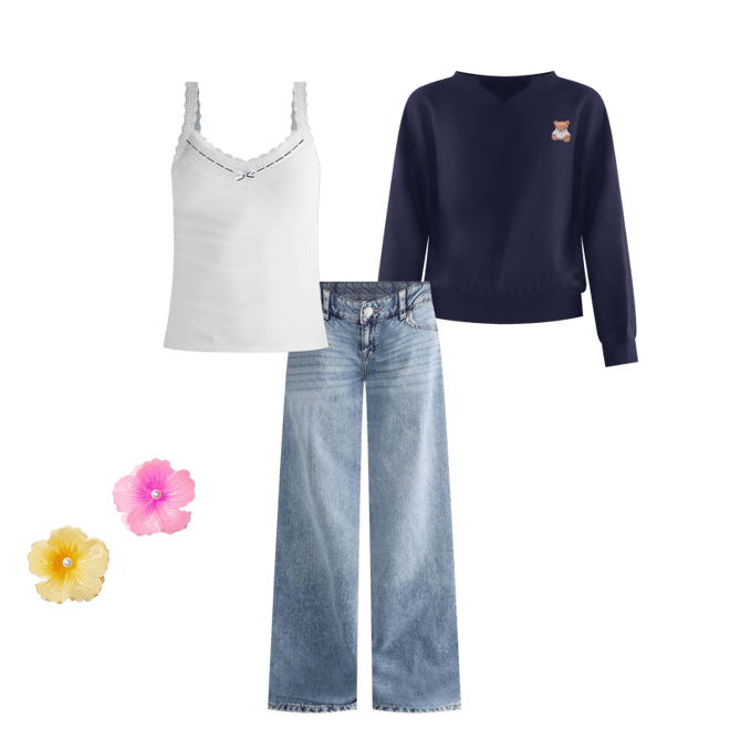 Low-Rise Baggy Wide Leg Lightweight Luxe Jean