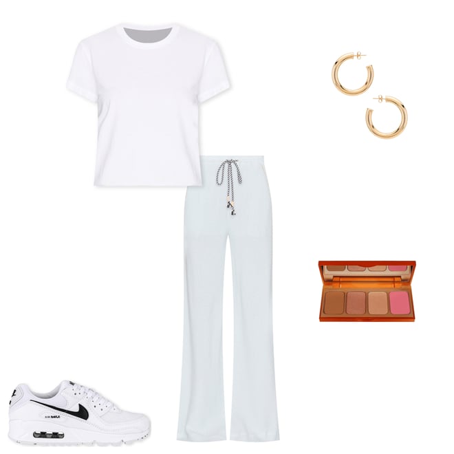 1st bundle featuring 4 items which compliment Mesh Wide Leg Pant
