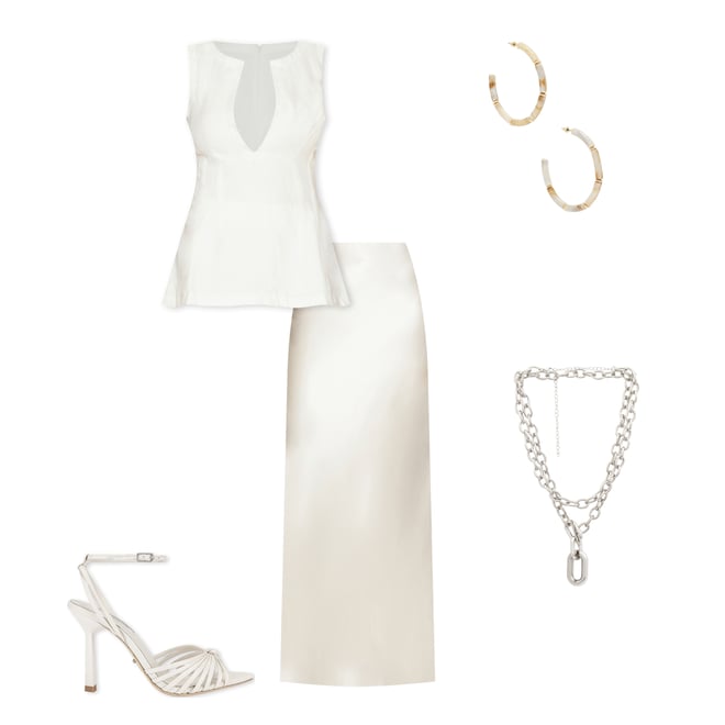 2nd bundle featuring 4 items which compliment Large Chain Layered Necklace