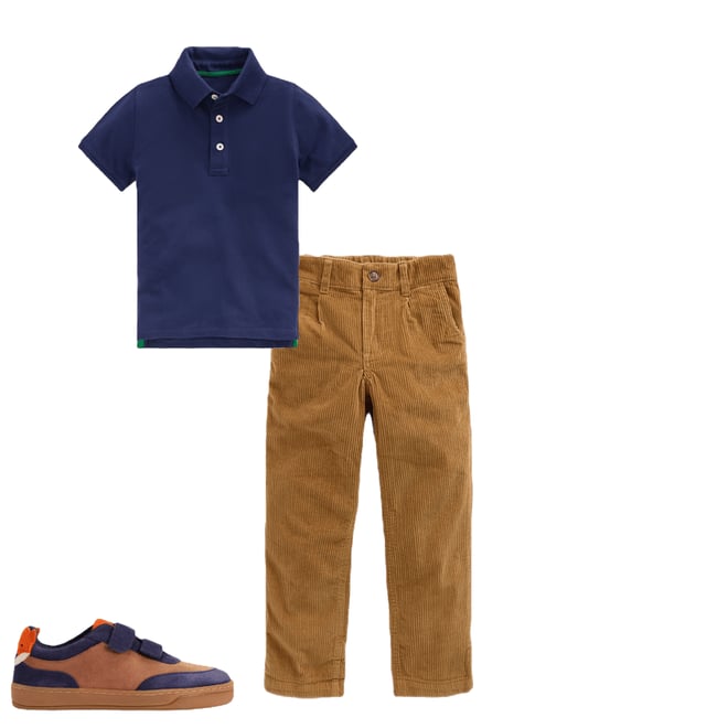 4th bundle featuring 2 items which compliment Piqué Polo Shirt-College Navy