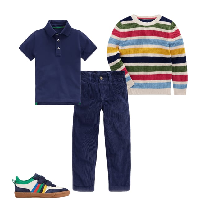 3rd bundle featuring 3 items which compliment Piqué Polo Shirt-College Navy