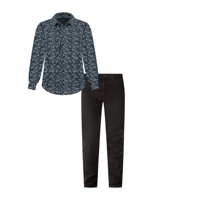 Wrangler® Cowboy Cut® Slim Fit Jean in Black Chocolate