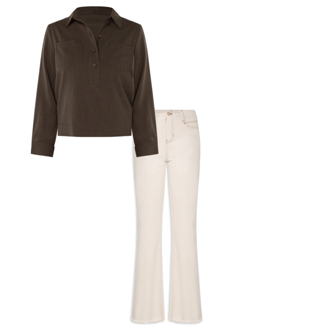 POPOVER SHIRT W/ ELASTIC WAIST – LIVERPOOL LOS ANGELES