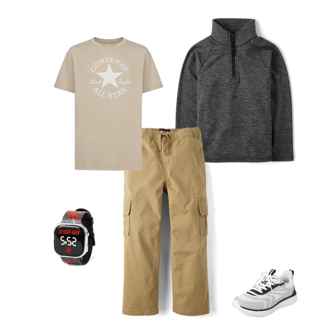 2nd bundle featuring 4 items which compliment Boys Cozy Active Marl Quarter Zip Pullover