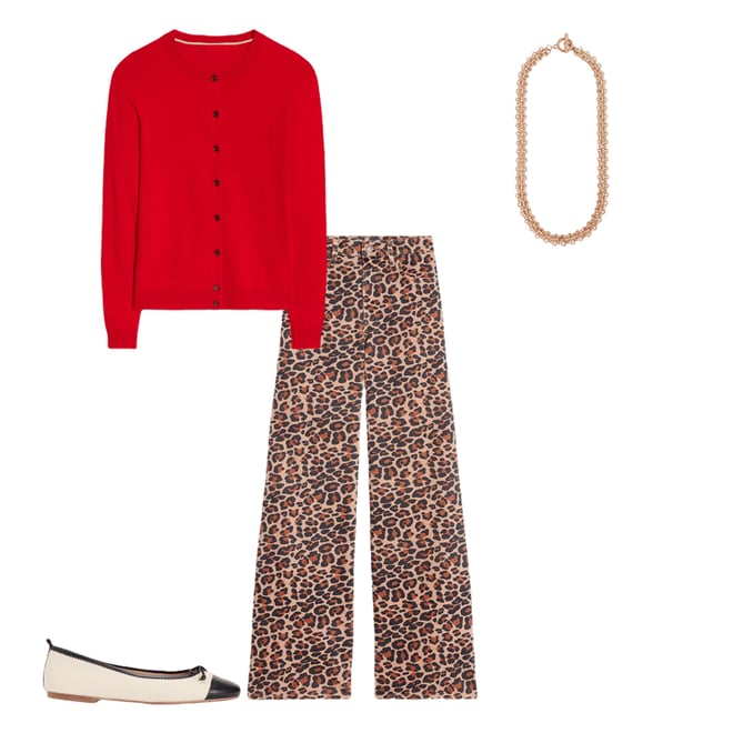 1st bundle featuring 3 items which compliment Emilia Cotton Crew Cardigan-Poppy Red