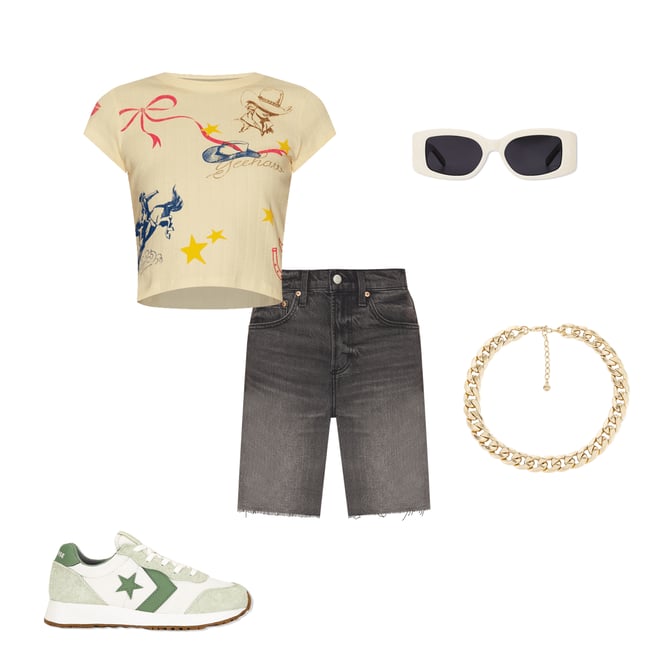 2nd bundle featuring 4 items which compliment Western Flash Pointelle Tee