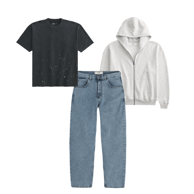 Boxy Zip-Up Hoodie