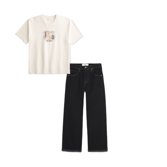 Black Super Baggy Jeans
