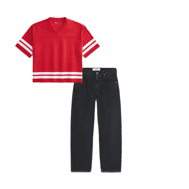 Washed Black Skater Baggy Jeans