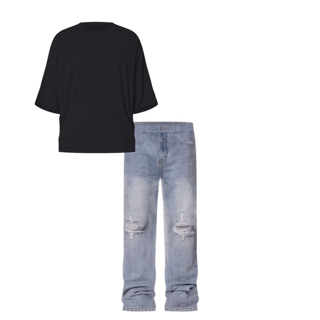 Heavy Every Day Boxy Tee - Black | mnml | shop now