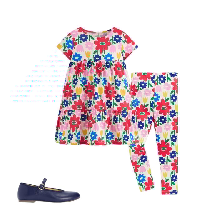 1st bundle featuring 2 items which compliment Ariel Twirly Jersey Dress-Multi Pop Flower