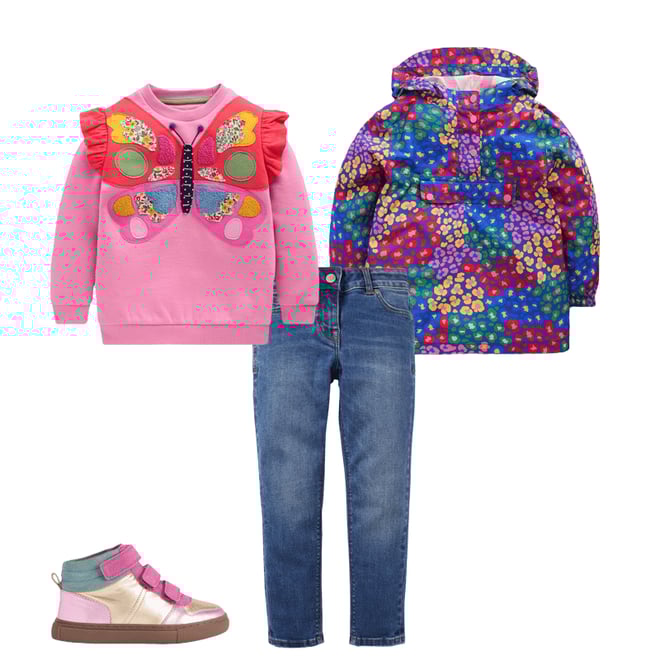 3rd bundle featuring 3 items which compliment Waterproof Pack-away Jacket-Bright Blue Multi Leopard
