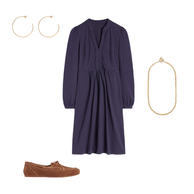 2nd bundle featuring 3 items which compliment Naomi Relaxed Jersey Dress-Navy