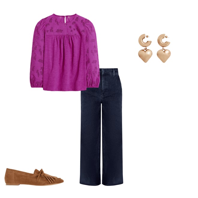 6th bundle featuring 3 items which compliment High Rise Clean Wide Jeans-Dark Vintage