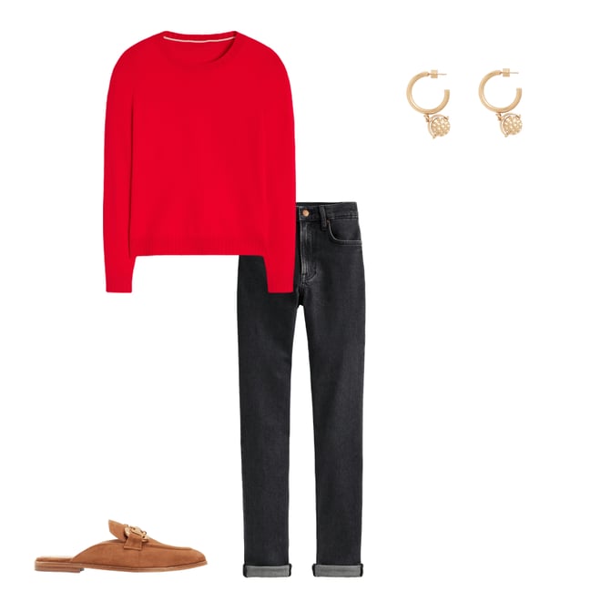 6th bundle featuring 3 items which compliment Iris Snaffle Mule Loafers-Tan