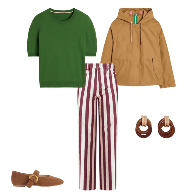 3rd bundle featuring 4 items which compliment Cropped Rain Mac-Hazelnut Brown
