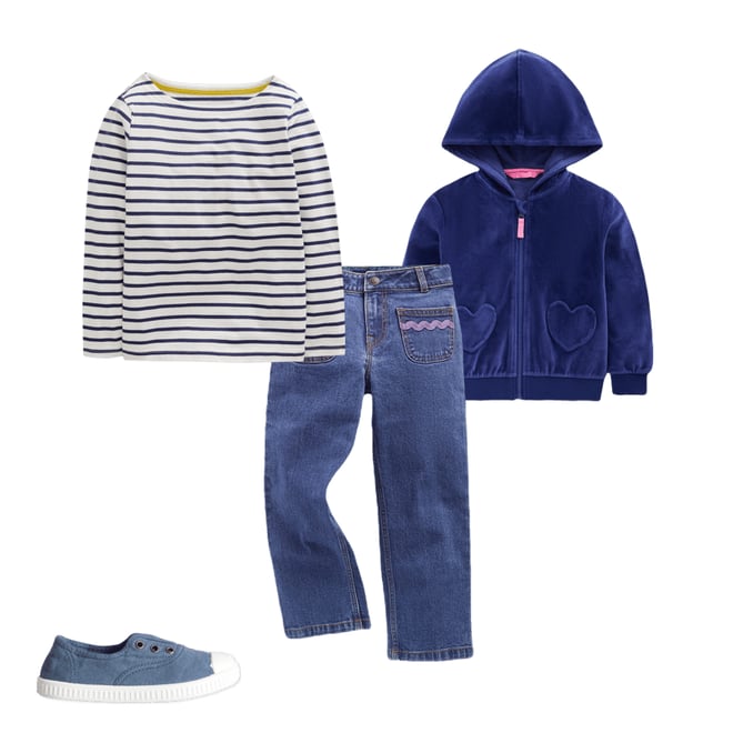 3rd bundle featuring 3 items which compliment Ella Breton-Ivory/College Navy