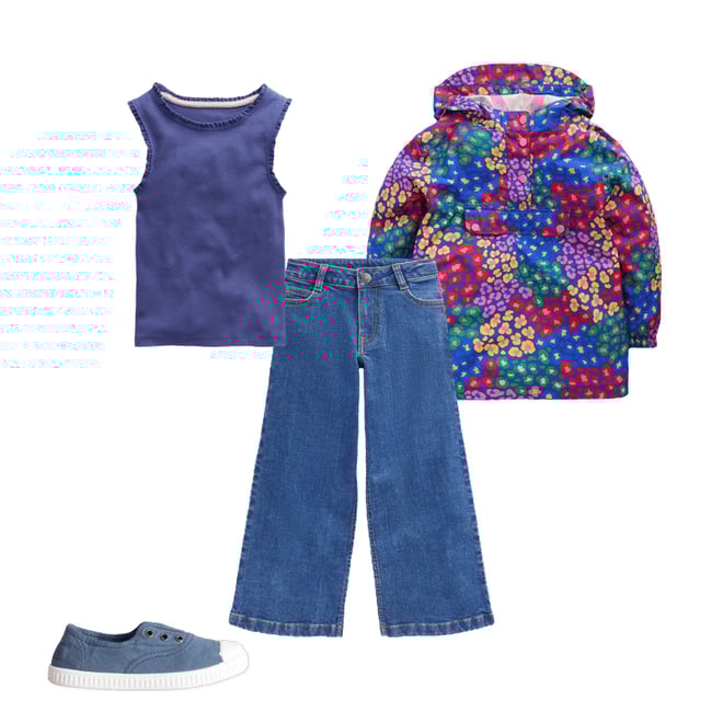4th bundle featuring 3 items which compliment Waterproof Pack-away Jacket-Bright Blue Multi Leopard