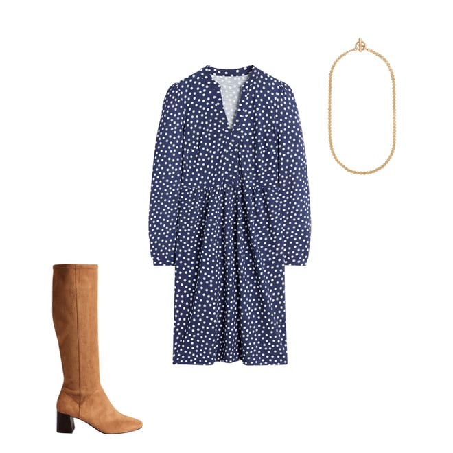 2nd bundle featuring 2 items which compliment Naomi Relaxed Jersey Dress-French Navy, Abstract Dot