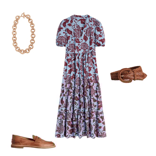 5th bundle featuring 3 items which compliment Christabel Cotton Midi Dress-Glacier Blue, Ornate Vine