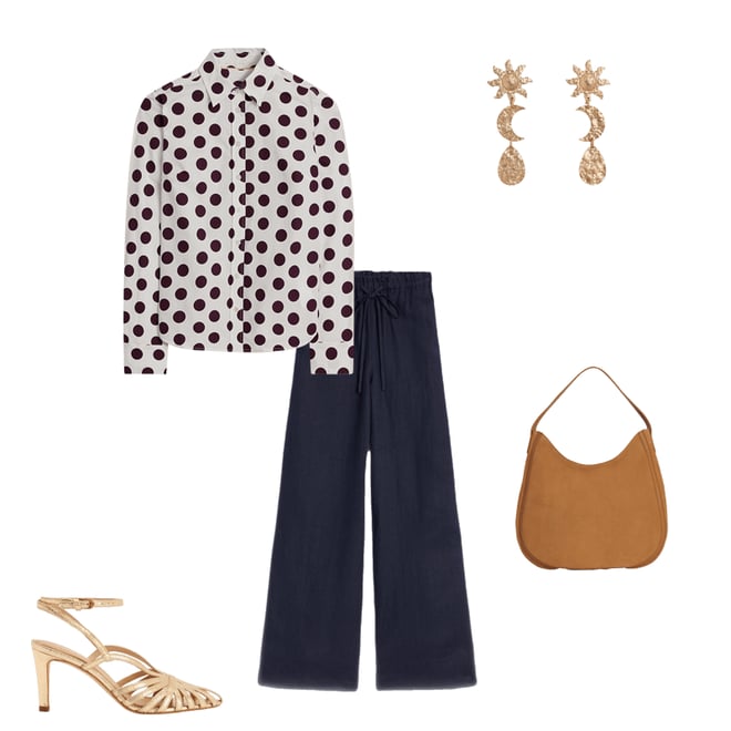 5th bundle featuring 4 items which compliment Islington Linen Trousers-Navy