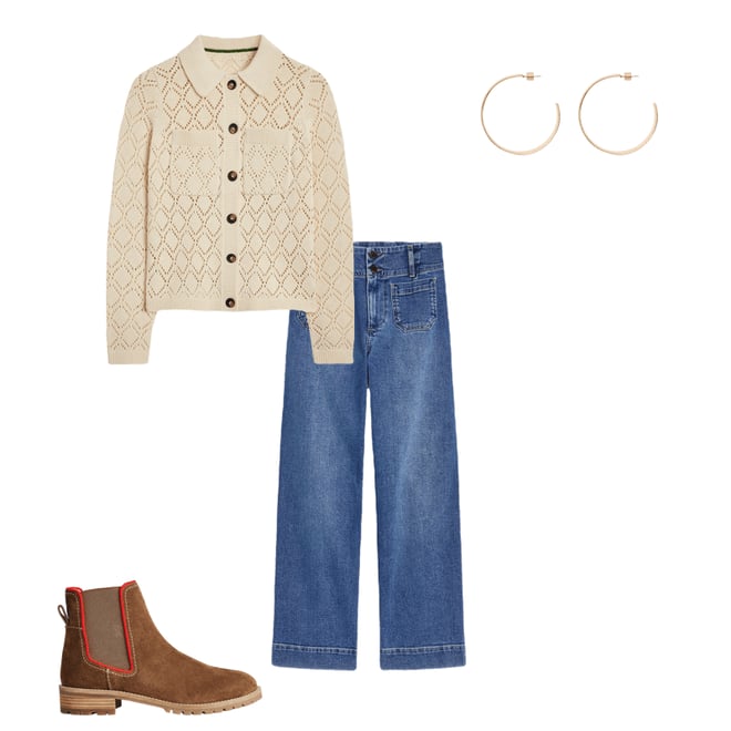 3rd bundle featuring 3 items which compliment Astrid Knitted Shirt-Warm Ivory