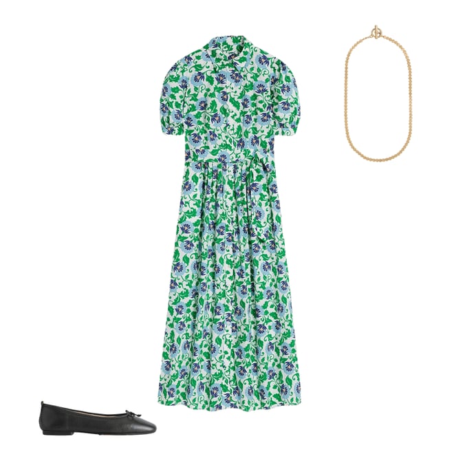 2nd bundle featuring 2 items which compliment Alexa Maxi Shirt Dress-Rich Emerald, Ornate Vine