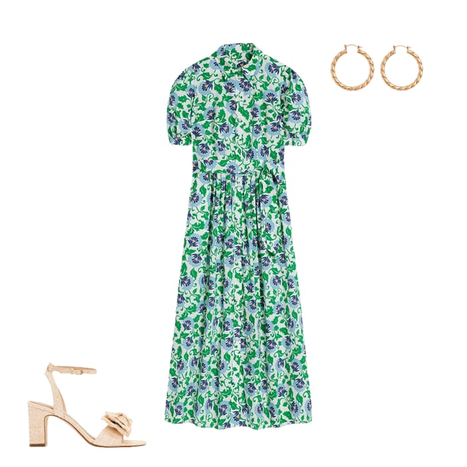 4th bundle featuring 2 items which compliment Alexa Maxi Shirt Dress-Rich Emerald, Ornate Vine