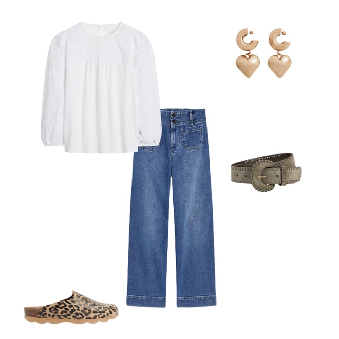 4th bundle featuring 4 items which compliment May Broderie Top-White