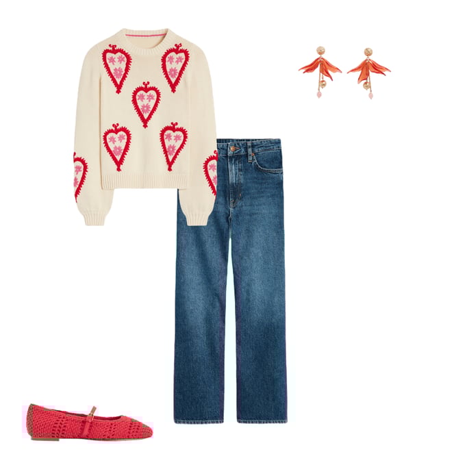 3rd bundle featuring 3 items which compliment High Rise Straight Crop Jeans-Mid Vintage