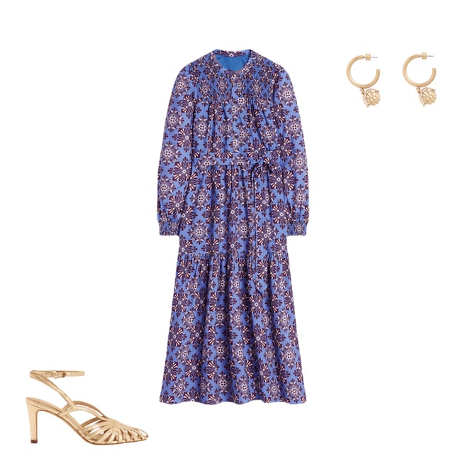 2nd bundle featuring 2 items which compliment Cecily Cotton Midi Dress-Soft Blue, Bloom Mosaic