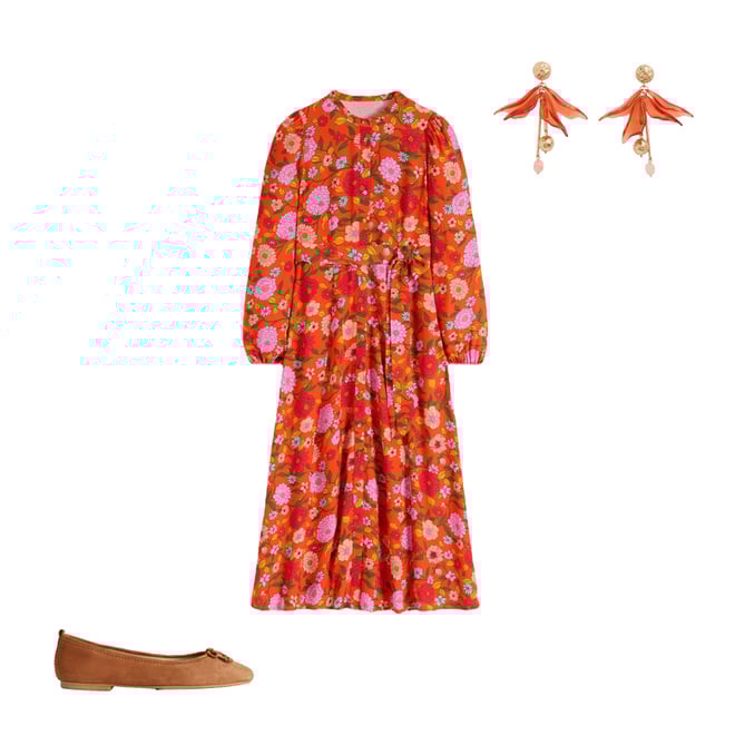 【新品未使用】Dahlia Belted Dress S DAHLIA SUNFLOWER HALTER NECK RUFFLE MAXI DRESS IN PINK – Arelia's