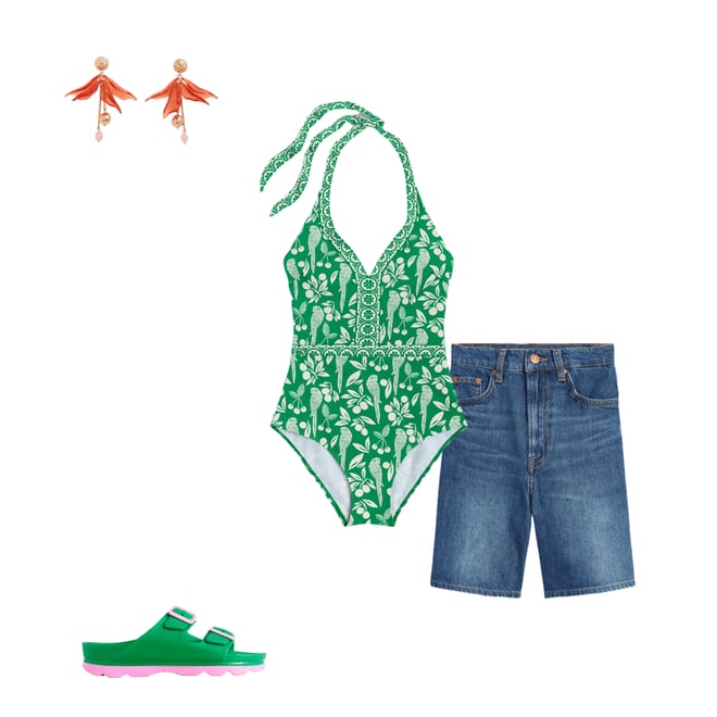 1st bundle featuring 3 items which compliment Ios V Panel Swimsuit-Rich Emerald, Ornate Tropics