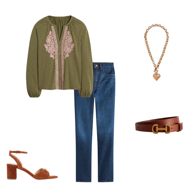 6th bundle featuring 4 items which compliment Iris Skinny Snaffle Trim Belt-Tan