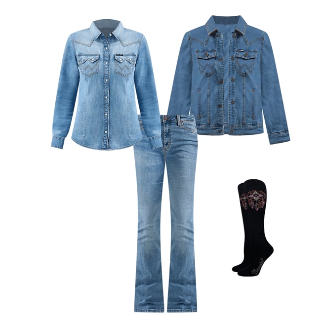 Women's Wrangler Retro® Bailey High Rise Bootcut Jean in Ember
