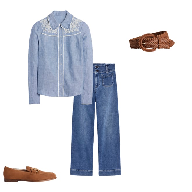 3rd bundle featuring 3 items which compliment Sienna Western Shirt-Chambray
