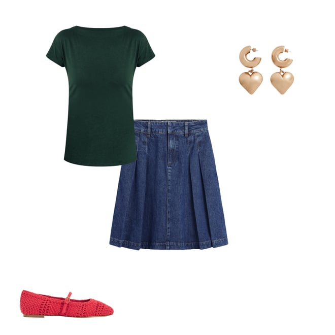 2nd bundle featuring 3 items which compliment Supersoft Boat Neck T-Shirt-Green Pine