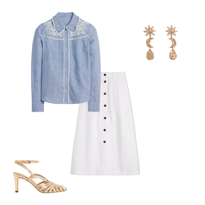 4th bundle featuring 3 items which compliment Sienna Western Shirt-Chambray