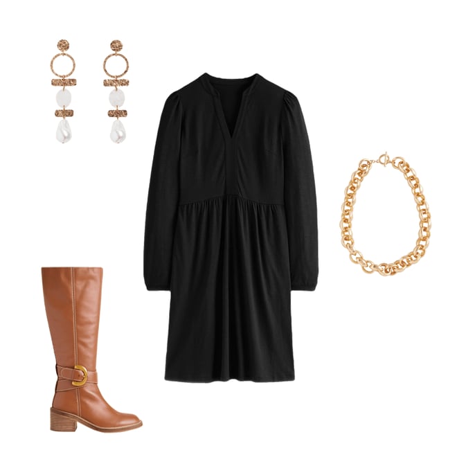 2nd bundle featuring 3 items which compliment Naomi Relaxed Jersey Dress-Black