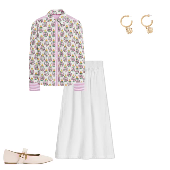3rd bundle featuring 3 items which compliment Sienna Cotton Shirt-Multi, Wildflower Bouquet