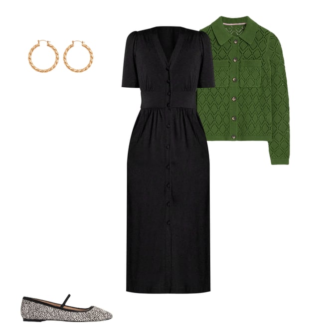 4th bundle featuring 3 items which compliment Astrid Knitted Shirt-Promenade Green