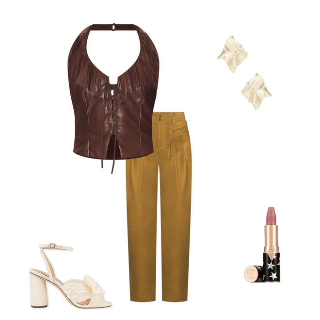 3rd bundle featuring 4 items which compliment Kay Faux Leather Top