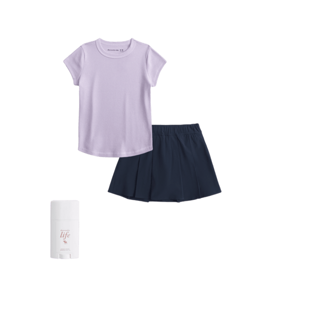 uniform traveler pleated skort