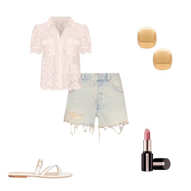 1st bundle featuring 4 items which compliment Mina Lace Shirt