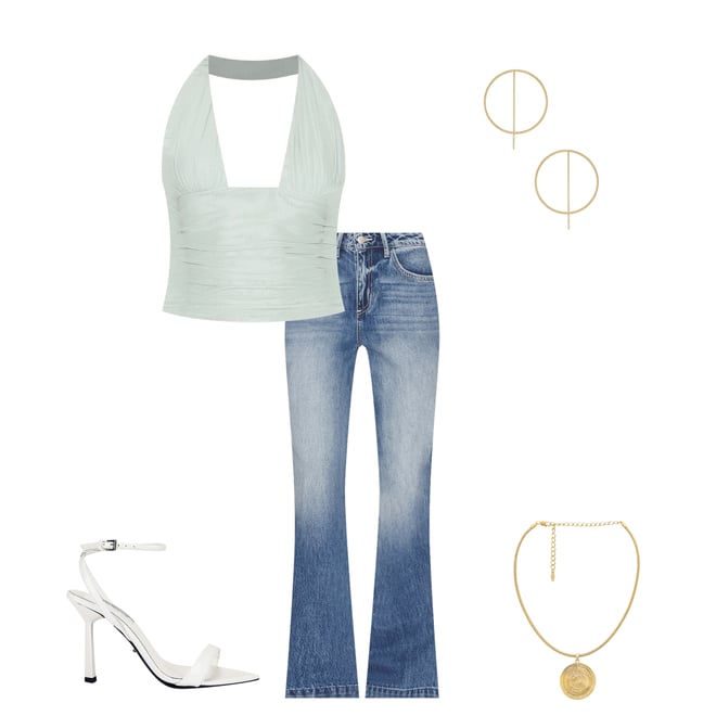3rd bundle featuring 4 items which compliment Bimini Mesh Halter Top