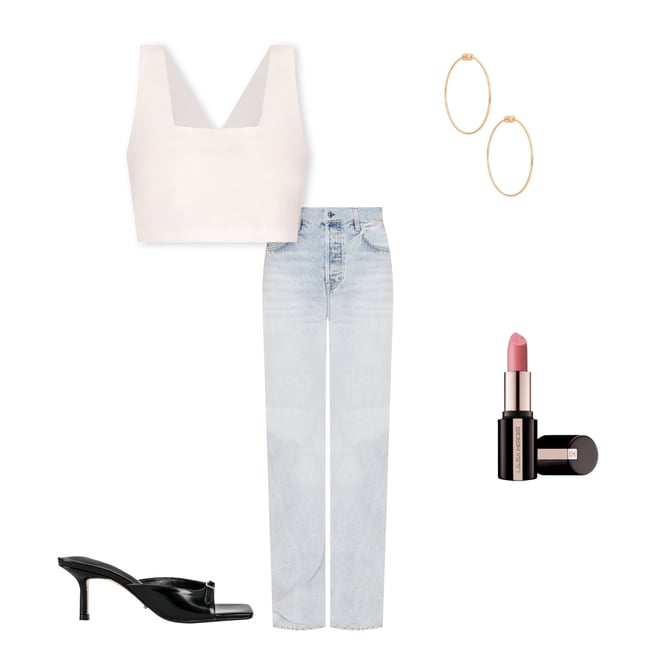 3rd bundle featuring 4 items which compliment Graham High Rise Straight Jeans