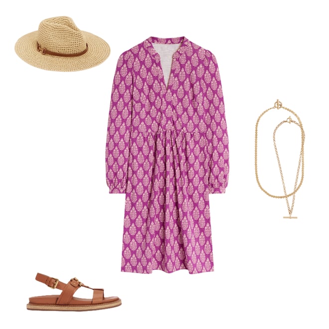 3rd bundle featuring 4 items which compliment Naomi Relaxed Jersey Dress-Purple, Wildflower Bouquet