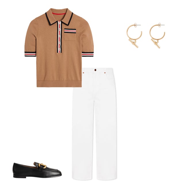 1st bundle featuring 3 items which compliment Cotton Henley T-shirt-Camel Melange