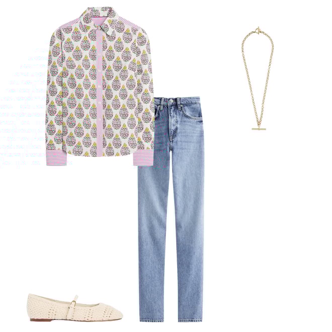 1st bundle featuring 3 items which compliment Sienna Cotton Shirt-Multi, Wildflower Bouquet