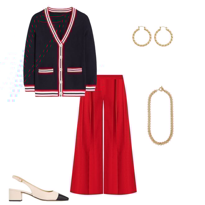 4th bundle featuring 4 items which compliment Ailsa Block Heel Slingbacks-Ecru
